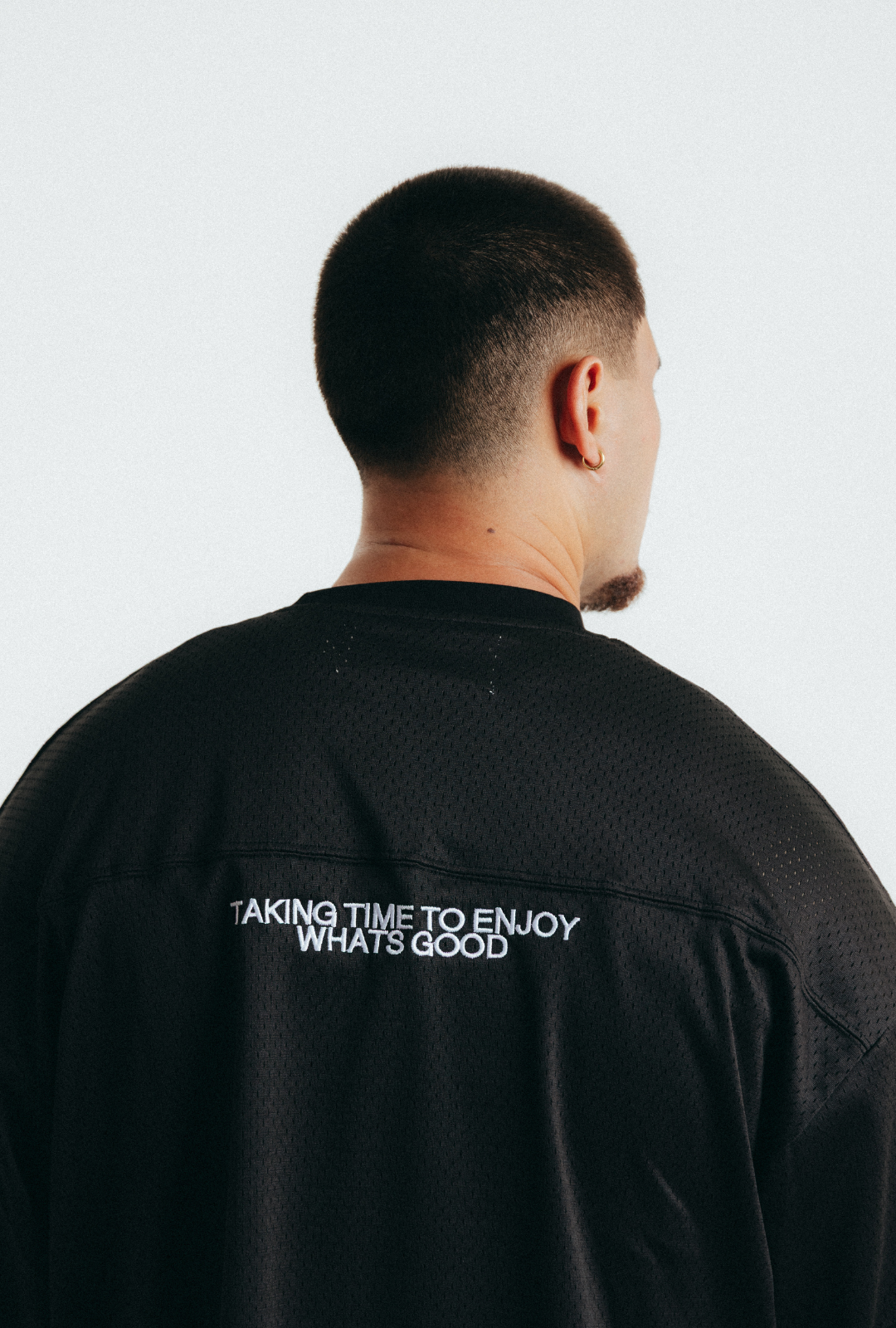 long sleeve mesh jersey