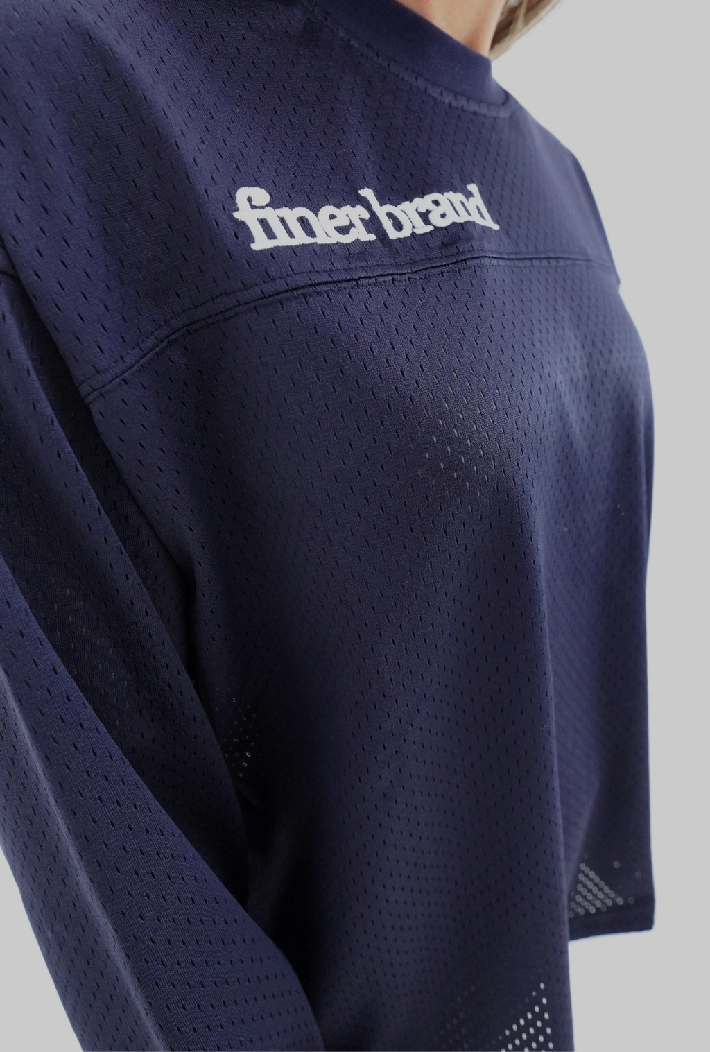 long sleeve mesh jersey