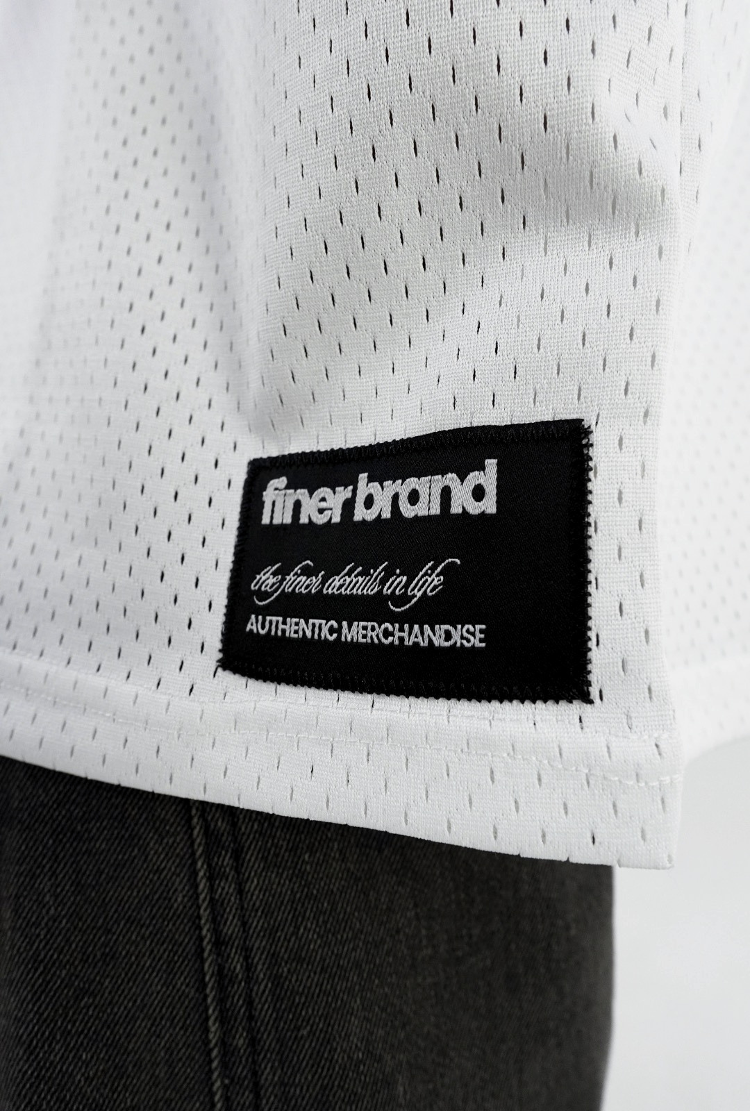 long sleeve mesh jersey