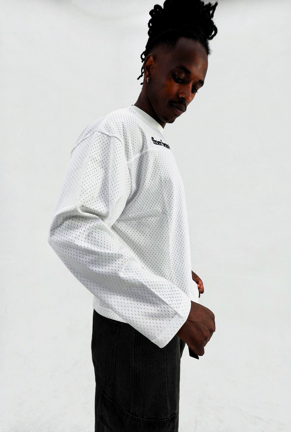 long sleeve mesh jersey