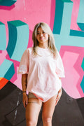 breast cancer oversized tee